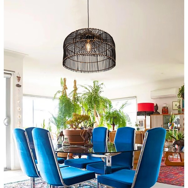 Black basket chandelier on sale
