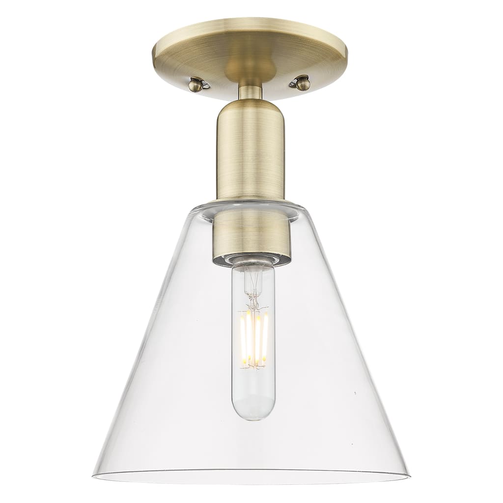 Innovations Lighting Endless Possibilities Arcadia - Berkshire Glass - 1 Light 8" Semi-Flush Mount