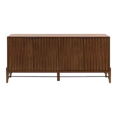Mid-century Modern Console/Credenza, Office Console, Accent Credenza, Brown