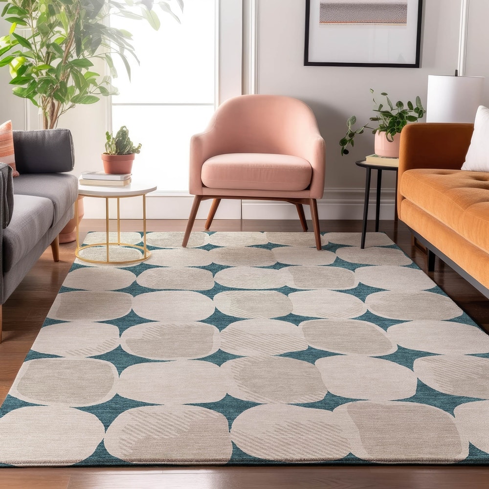 Premium Washable Super Soft Mid Century Modern Mayfield Rug