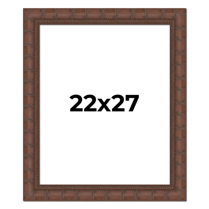 22x27 Frame Pewter Solid Wood Picture Frame Width 1.625 Inches | Interior Frame Depth 0.6875 Inches