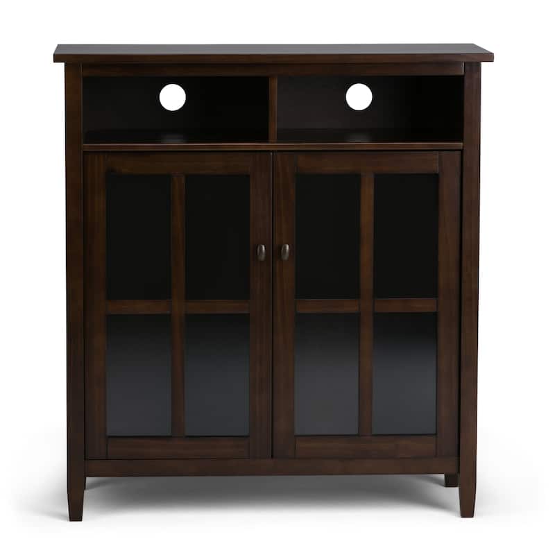 WYNDENHALL Norfolk Solid Wood 44"Wide Storage Bench & 39" Wide Medium Storage Cabinet