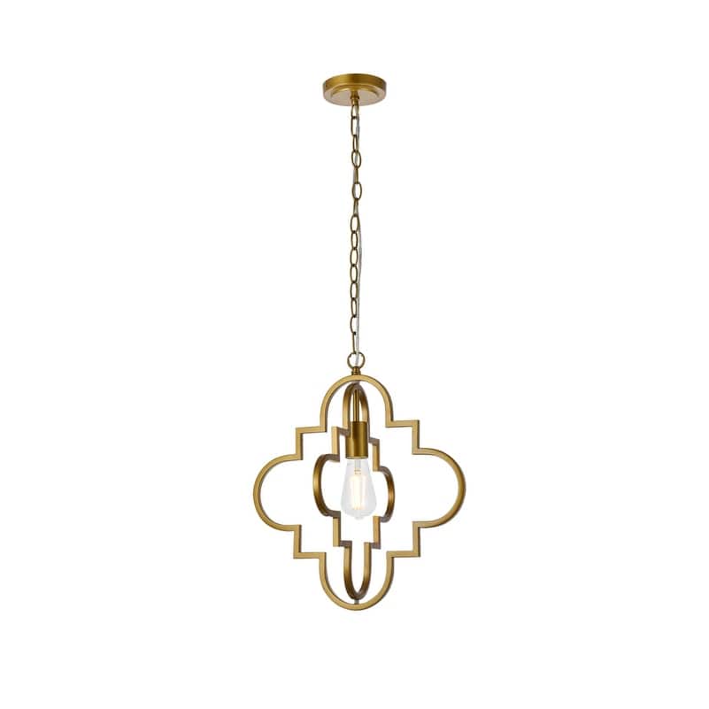 Sage 1 Light Pendant in black - 15 Inch