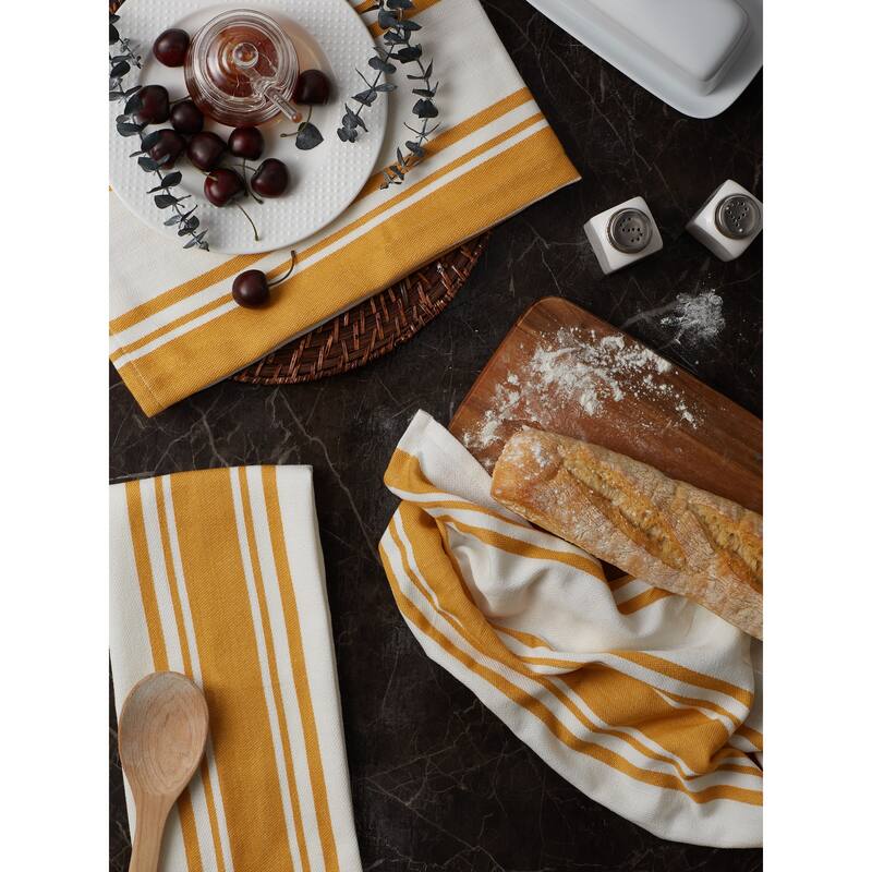 DII Vintage Red Chef Stripe Dishtowel (Set of 3)