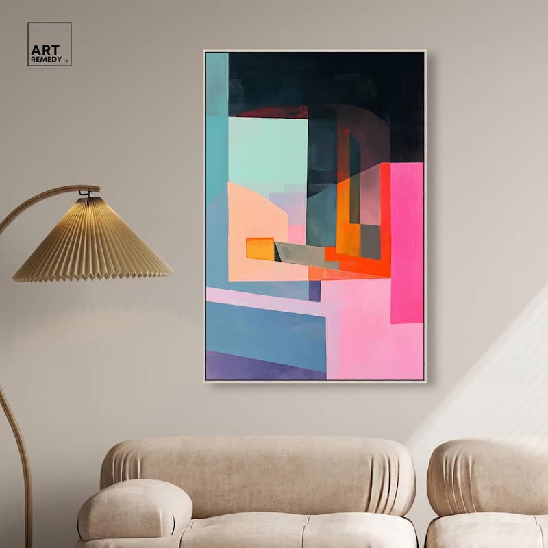Color Blocks I Canvas by Art Remedy