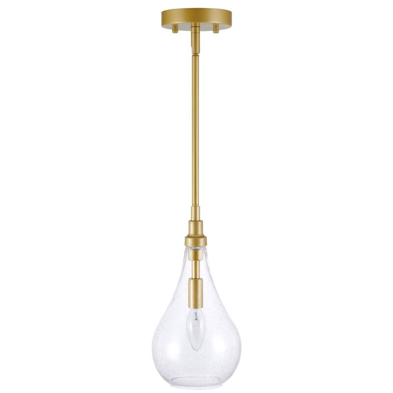 CO-Z Vintage Semi Flush Mount Ceiling Light Fixture - Gold
