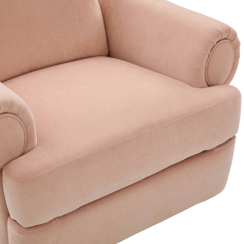 Manual Recliner Sofa Swivel Recliner Rocker Chair with Adjustable Backrest for Living Room, Bedroom, or Nursery