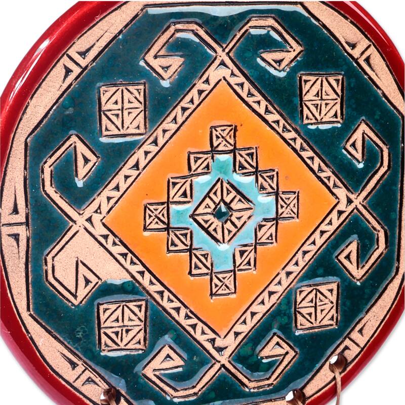 Novica Handmade Artsakh Fortune Ceramic Wall Decor