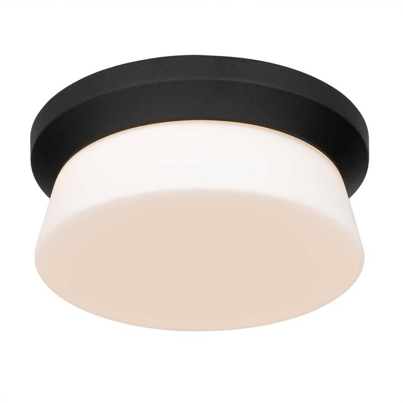 11 inch Black Integrated LED Flush Mount