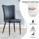 preview thumbnail 15 of 23, Modern minimalist 4-piece set of faux leather dining chairs and office chairs