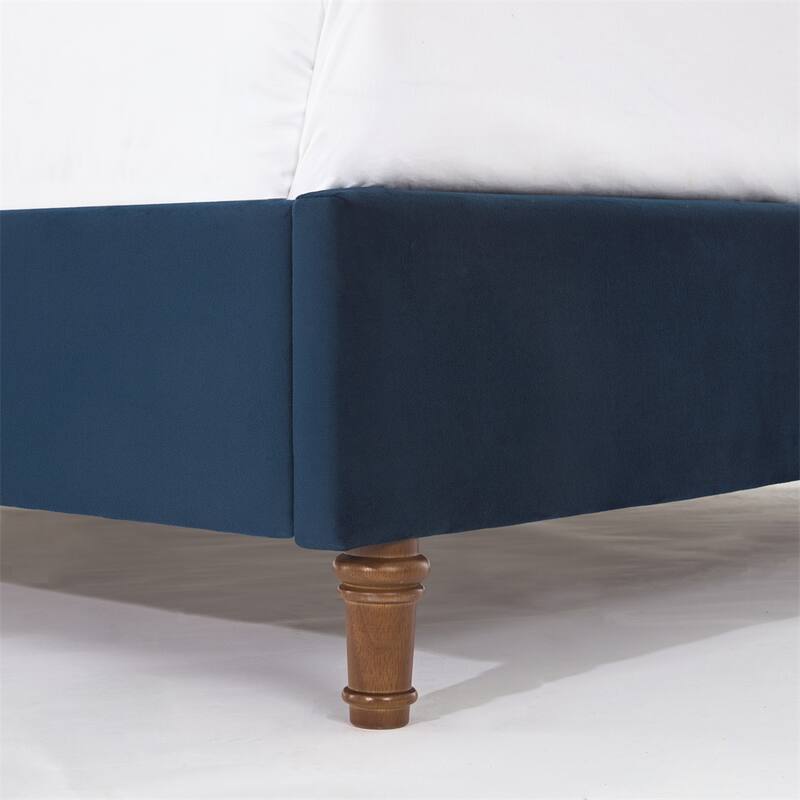 Upholstered King Bed Features a 54" High Headboard w/Buttoned Tuft