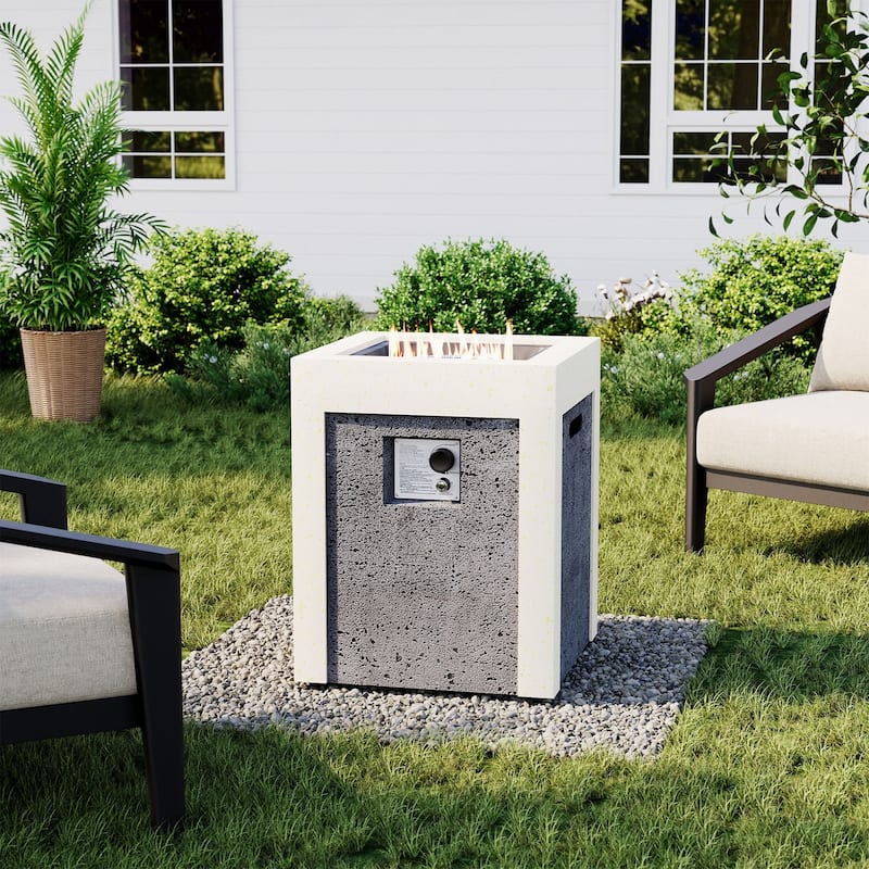 SUNBURY Morden Outdoor Concrete Propane Fire Pit Table