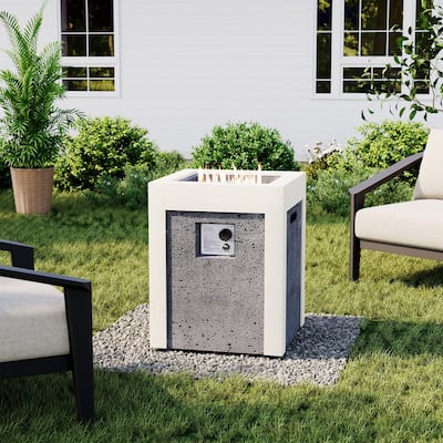 SUNBURY Morden Outdoor Concrete Propane Fire Pit Table