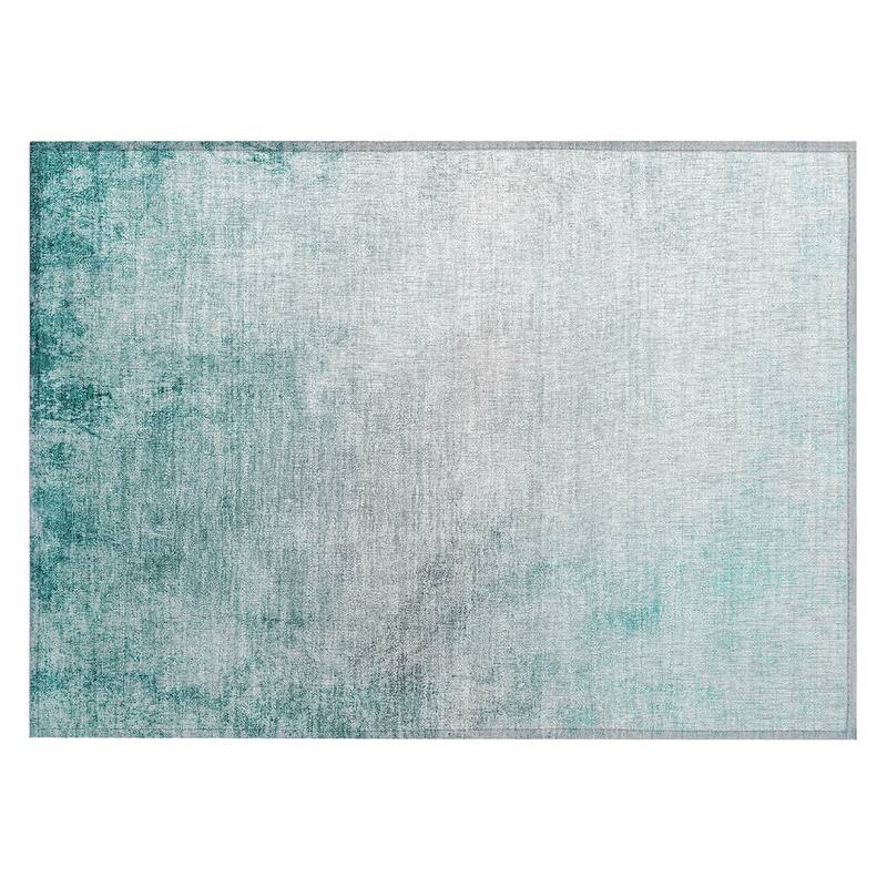 Machine Washable Indoor/ Outdoor Chantille Modern Ombre Rug