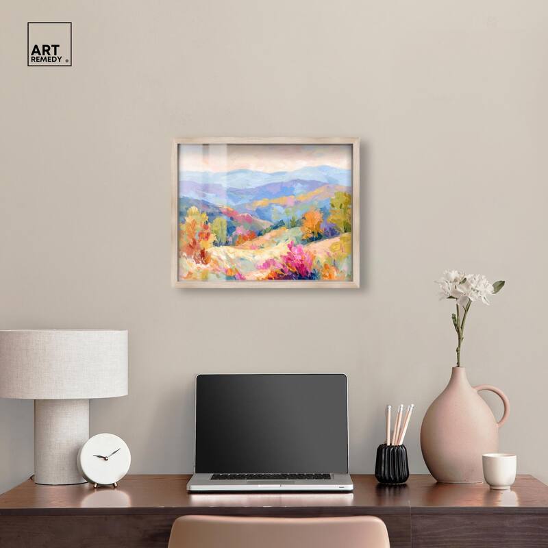 Colorful Valley II Shadowbox by Art Remedy
