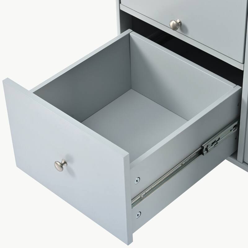 Large Kitchen Island Cart with an Adjustable Shelf and 2 Drawers