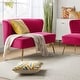 preview thumbnail 22 of 114, HULALA HOME Monica Modern Velvet Curved Tufted Back Loveseat with Metal Tapered Legs