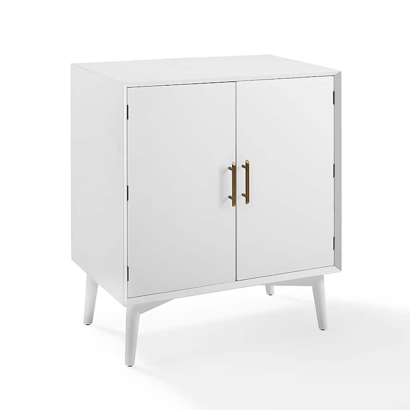 Landon Bar Cabinet In White - 31.75"W x 19"D x 36"H