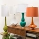 preview thumbnail 3 of 7, Modern Solid Orange Bray Table Lamp
