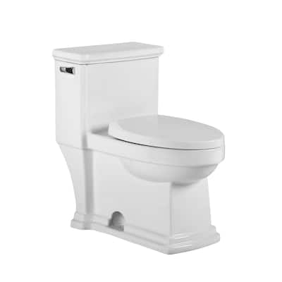 Whitehaus Magic Flush 1.28 GPF Floor Mounted One-Piece Elongated