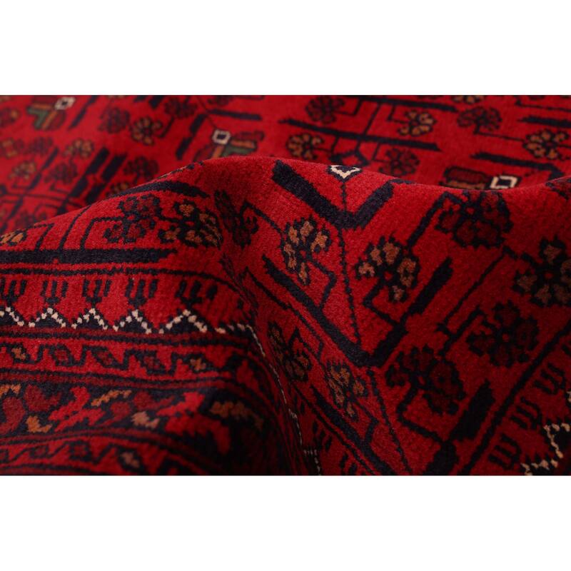 ECARPETGALLERY Hand-knotted Finest Khal Mohammadi Red Wool Rug - 5'0 x 6'6