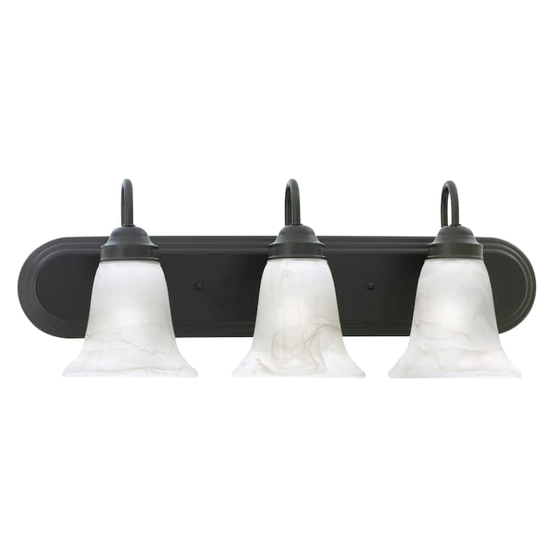 Homestead 18-inch Wide 2-Light Vanity Light in Brushed Nickel - 24 - Painted Bronze