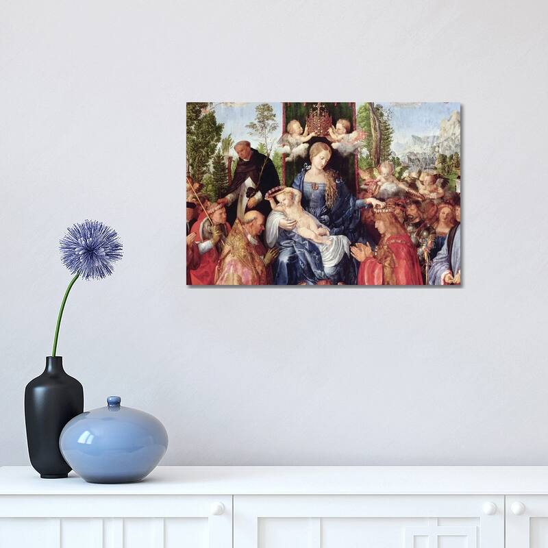 iCanvas "The Feast of the Rose Garlands, 1506" by Albrecht Durer Canvas Print - 12x18x1.5