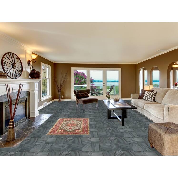 Hand Knotted Oriental 100% Wool Carpet Traditional Medallion Greys & Charcoal Heriz (serapi) Area Rug - 5' 1'' X 2' 11''