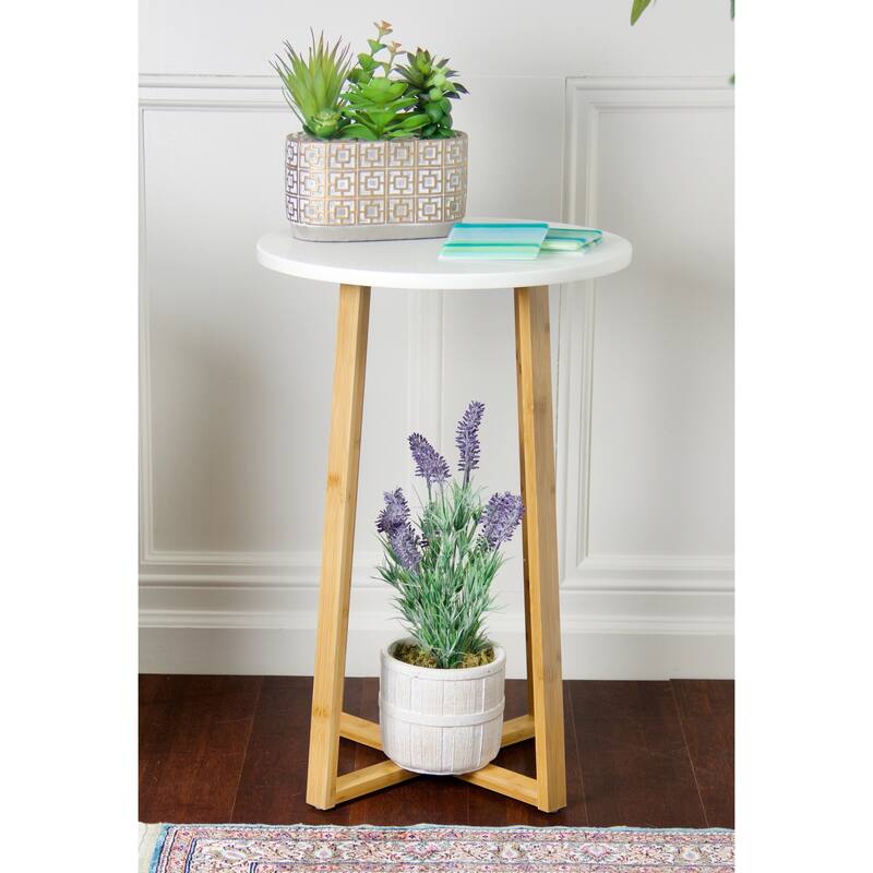 Solid Bamboo Frame Plant Table