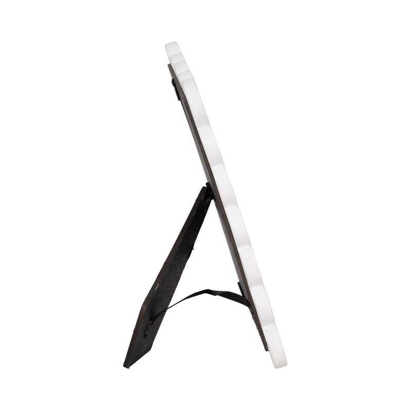 Resin Scalloped Edge Decorative Photo Frame - White