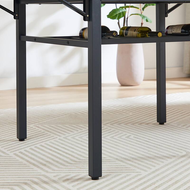 Folding Dining Table - 1.2" Thick Table Top - Versatile for Dining and Living Rooms