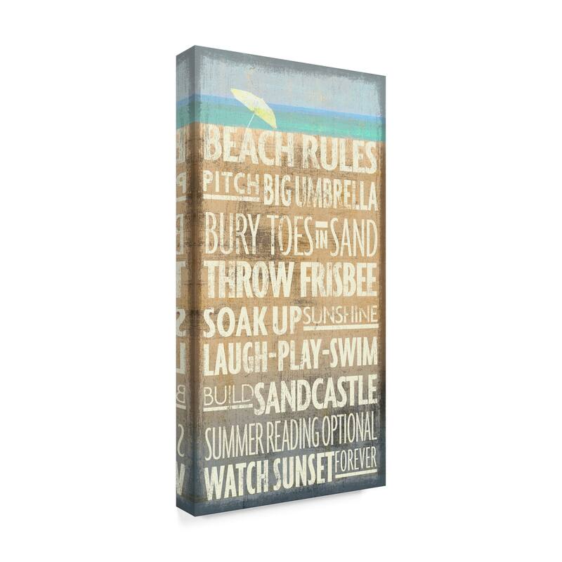Art Licensing Studio 'Beach Rules' Canvas Art