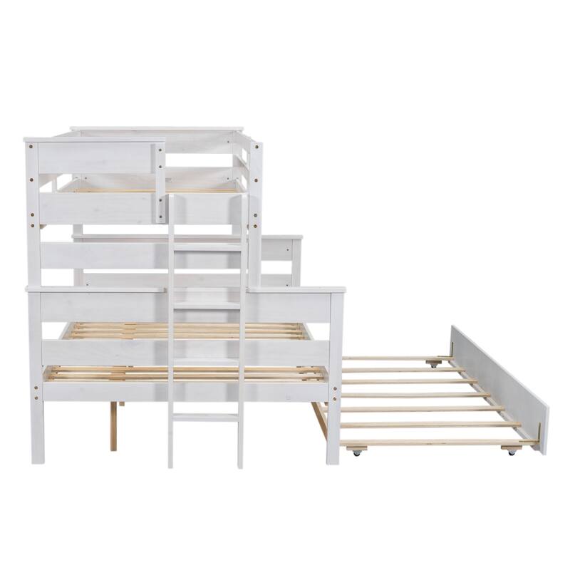Twin over Full Bunk Bed with 2 Drawers or Trundle