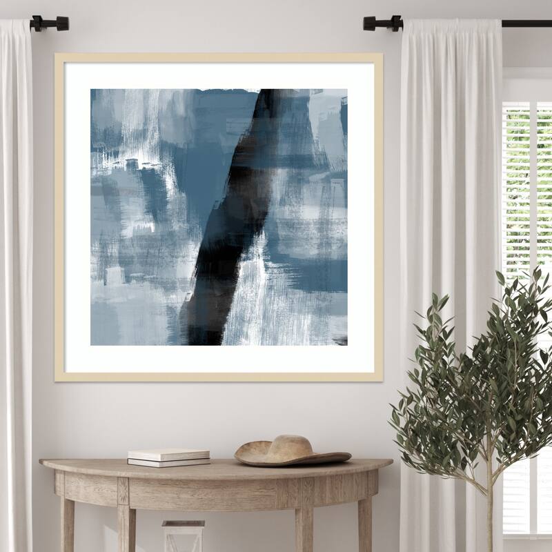Stormy Passage by THE MIUUS STUDIO Wood Framed Wall Art Print