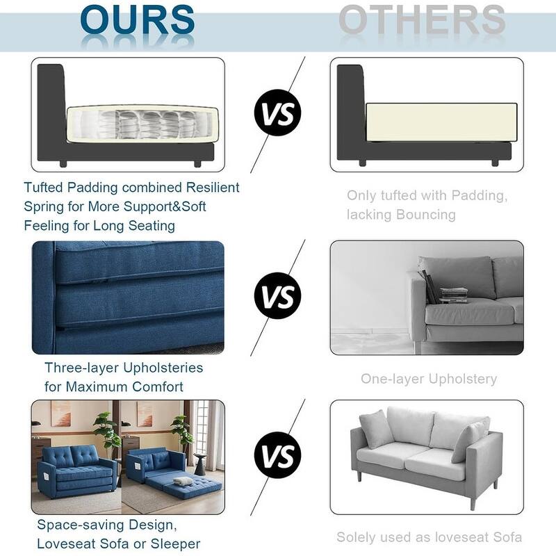 VINGLI Loveseat Sleeper