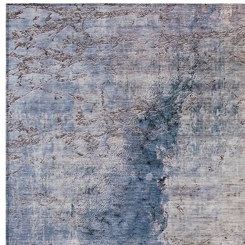 HomeRoots Abstract Transitional Rectangle Outdoor Rug