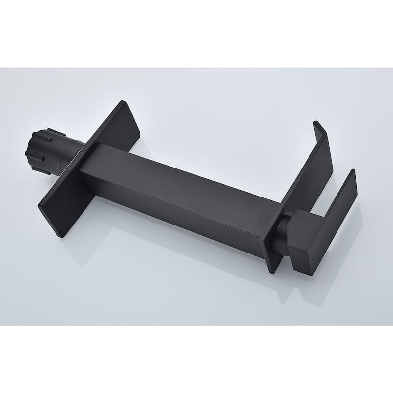 Single Handle Waterfall Bathroom Sink Faucet with Adjustable Water Flow and Temperature, Corrosion and Rust Resistant