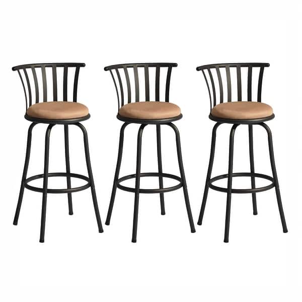 slide 2 of 10, Homylin Swivel Bar Stools Set of 3 for Home Kitchen - N/A Counter Height