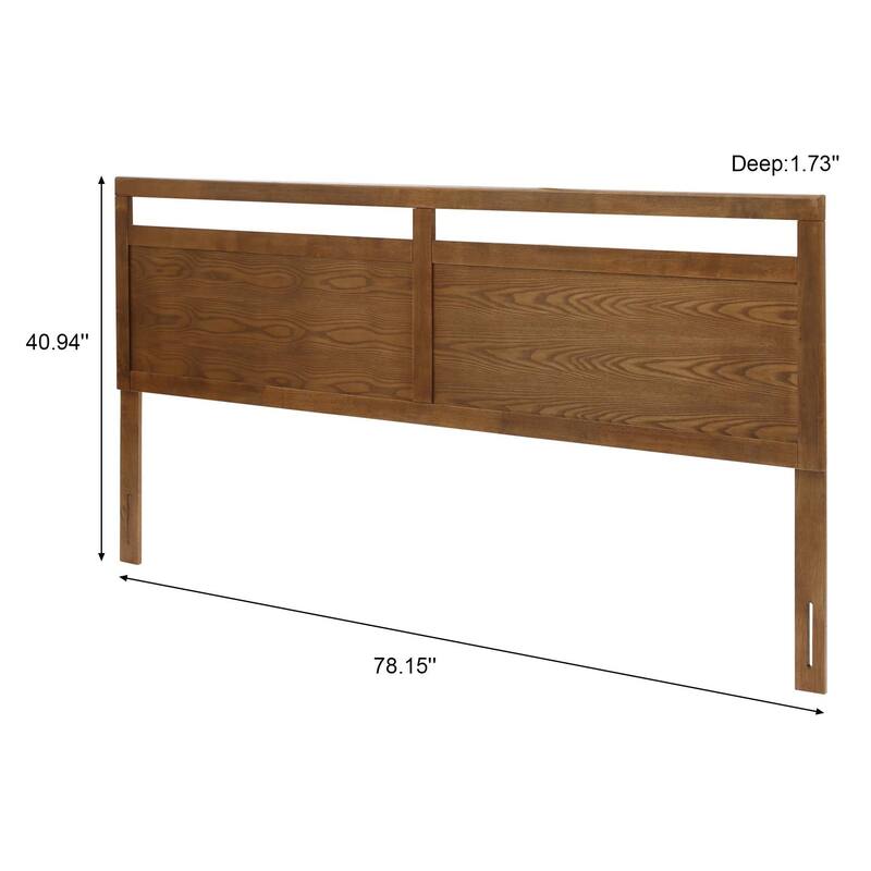 Farmhouse Double Panel Wood Headboard, King or Queen - King