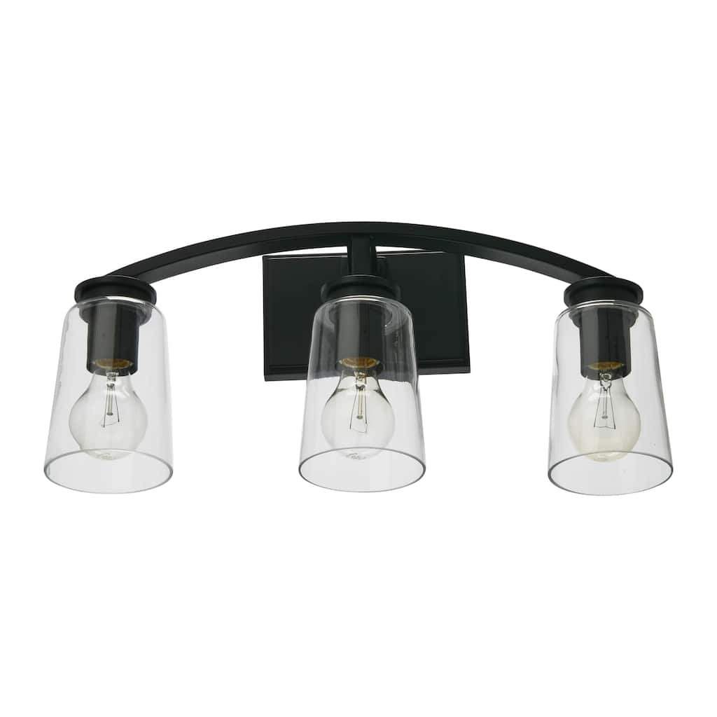 Robert Stevenson Lighting Laguna - Metal and Glass Vanity Light