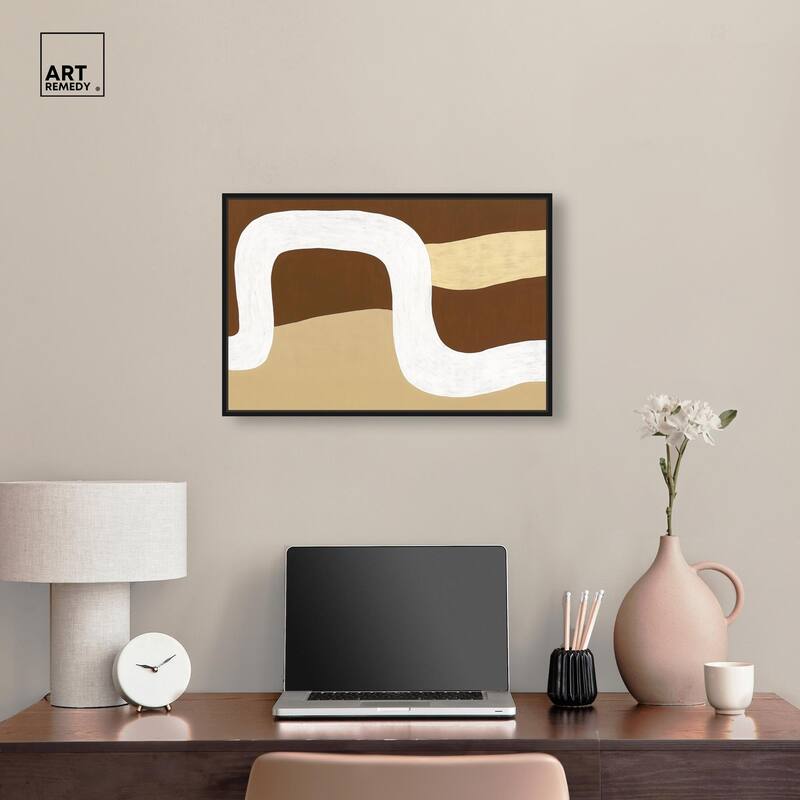 Minimal Wavy II Canvas by Art Remedy