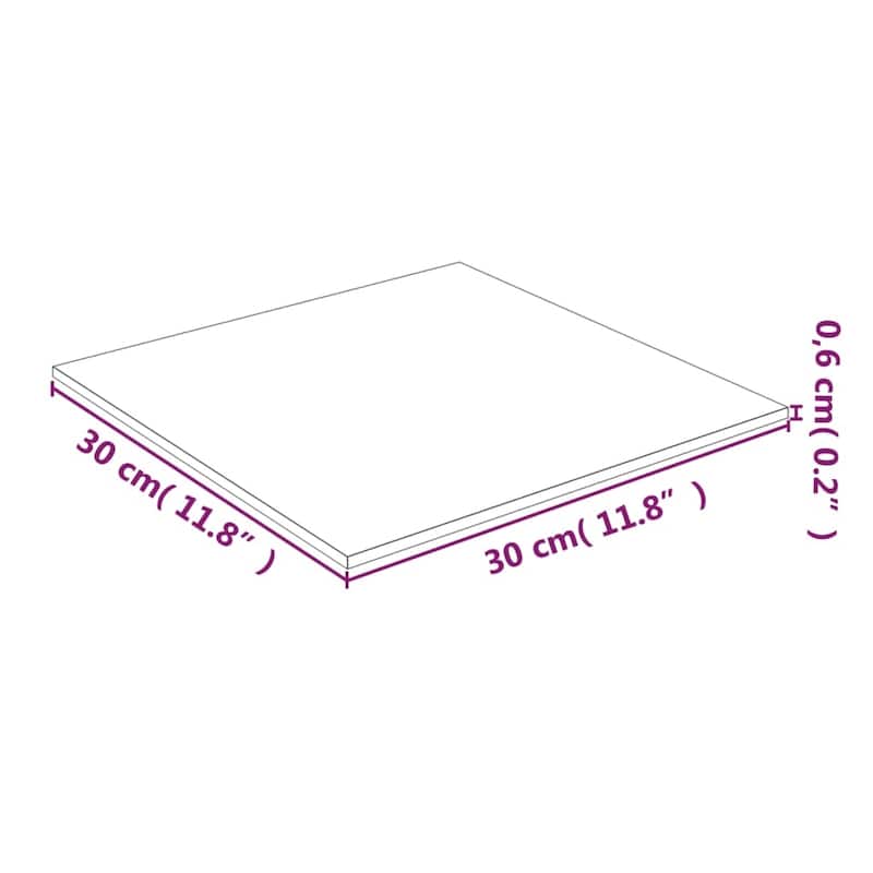 vidaXL Table Top Side Coffee Table Replacement Board Tabletop Tempered Glass - Transparent