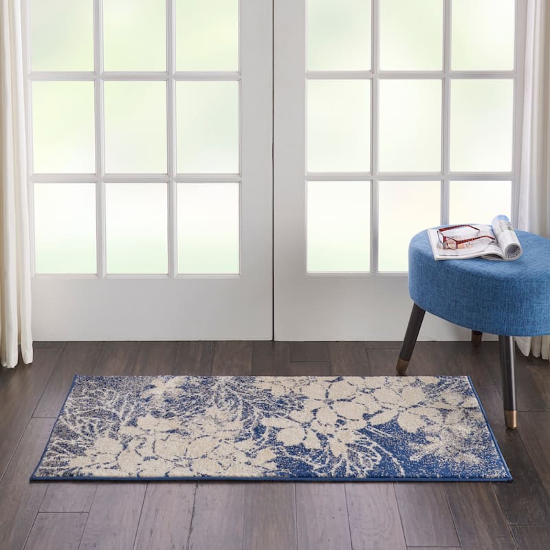 Nourison Tranquil Contemporary Abstract Floral Area Rug