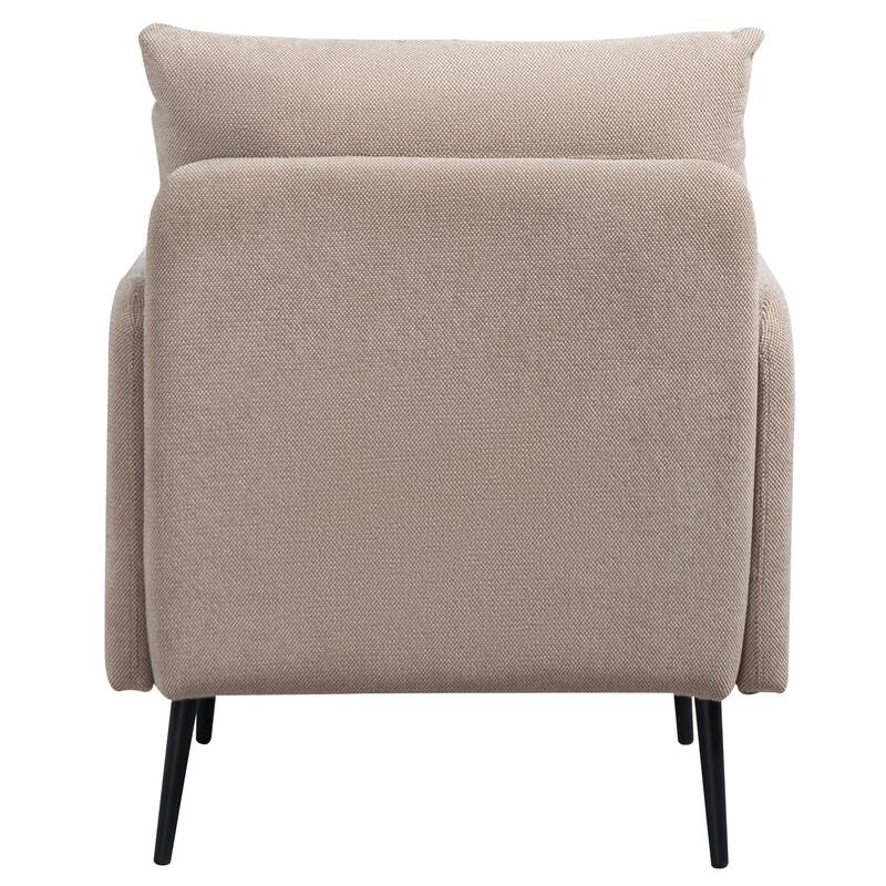 Club Chair Armchair with Metal Legs, Simple Side Chair Reception Chair Lobby Chair Upholstered Chair