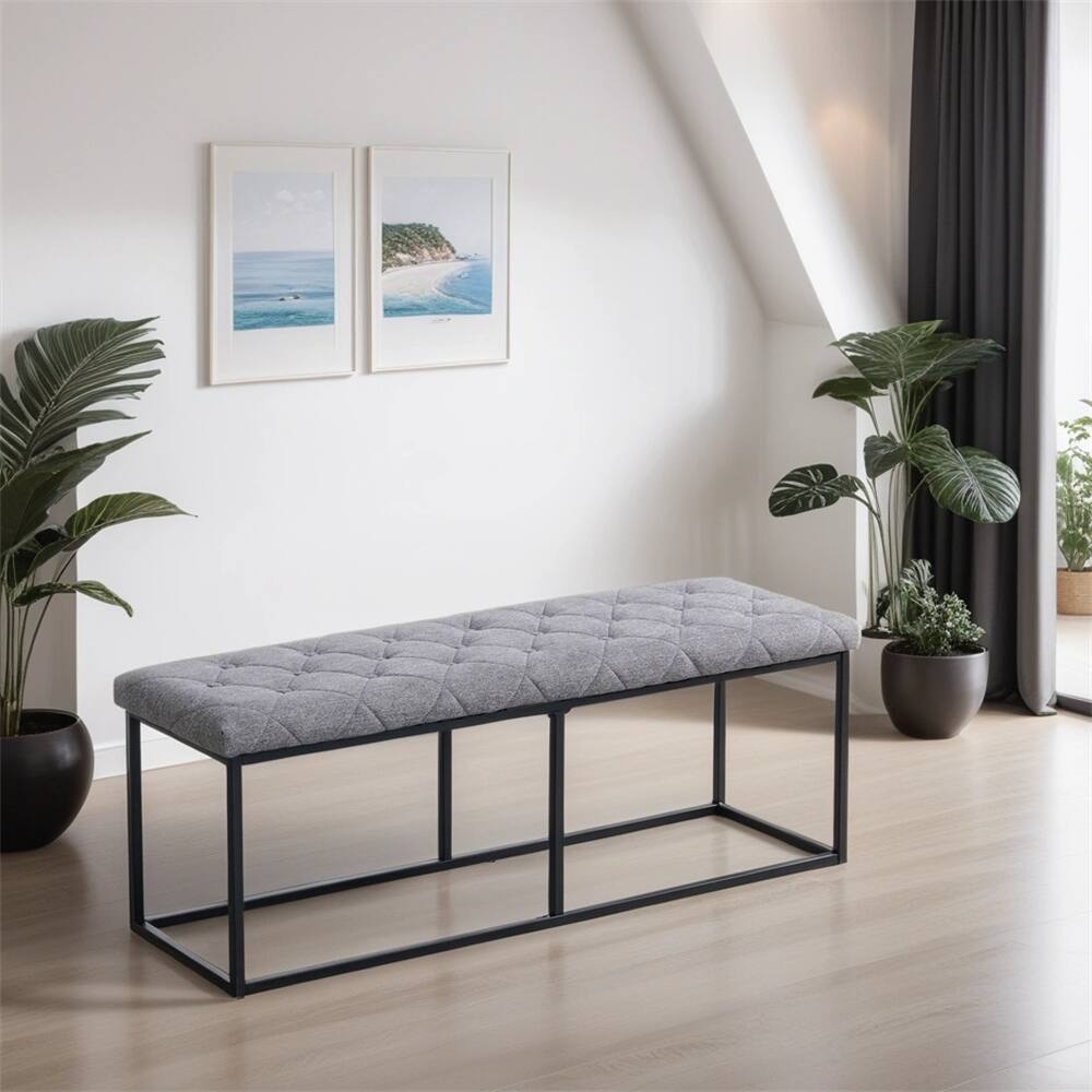 Tufted ExtraLong Entryway Bench,Bedroom Benches,Dining Benches Bed