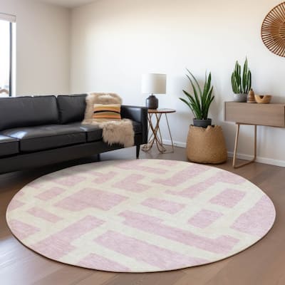 Premium Washable Super Soft Geo Maze Mayfield Rug