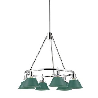 Golden Lighting 3606-6 CH Orwell 6 Light 29" Wide Chandelier