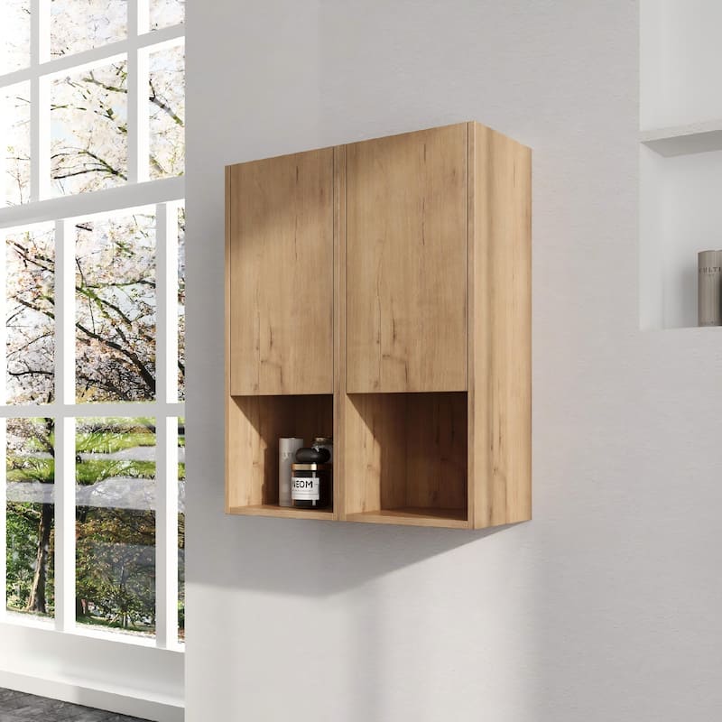 Malwee 12"/24"/36" Wall Cabinet, Wall Mounted Home Storage Cabinet, Bathroom Medicine Cabinet with Soft Close Door and Shelf - 23.6"×9.8"×29.5"