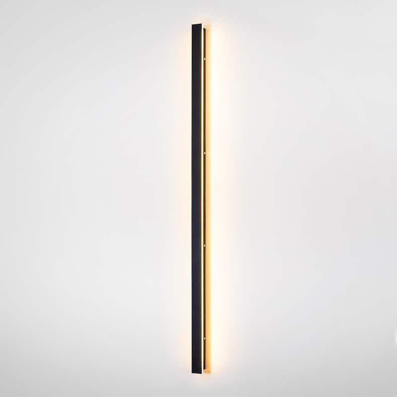1-Light Modern Linear Strip Acrylic 3000K IP65 Integrated LED Warm Light Waterproof Outdoor Wall Light