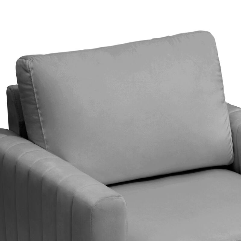 Upholstered Club Chair Accent Chair Velvet Arm Chair Comfortable Sofa Chair - See picture